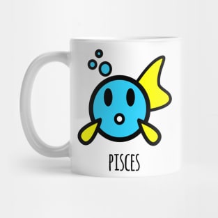 Horoscope - Cute zodiac – Pisces (white) Mug